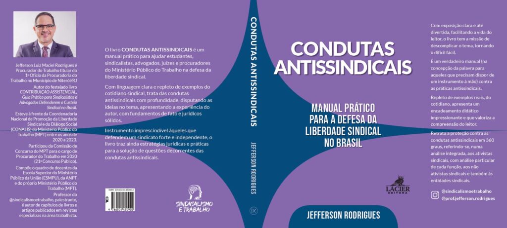 Condutas Antissindicais - capa aberta